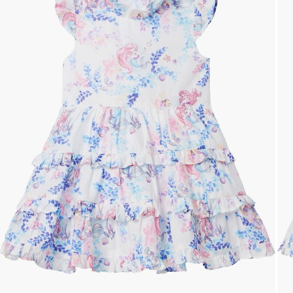 Janie and Jack  Ruffle Tiered little Mermaid Print Dress